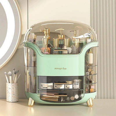 Transparente Schreibtisch Make-up Organizer Box Große Kapazität Kosmetik Schmuck Aufbewahrung Schublade Badezimmer Schminktisch Kleinteilebehälter