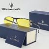 MASERATI Sunglasses New Fashion goggles Stylish Unframed Metal rimmed Shades for Men Women Cool Pose Trendy Design 10785