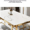 Einzigartige Luxus-Esstischstühle mit modernen Metallbeinen, rechteckiger Esstisch im platzsparenden nordischen Design, Mesa De Comedor Möbel