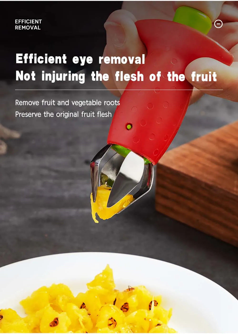 Strawberry Huller Pineapple Cutters Novel Tomato Stalks Remover Fruit Knife Useful Strawberry Leaf Cleaner Kitchen Accessories