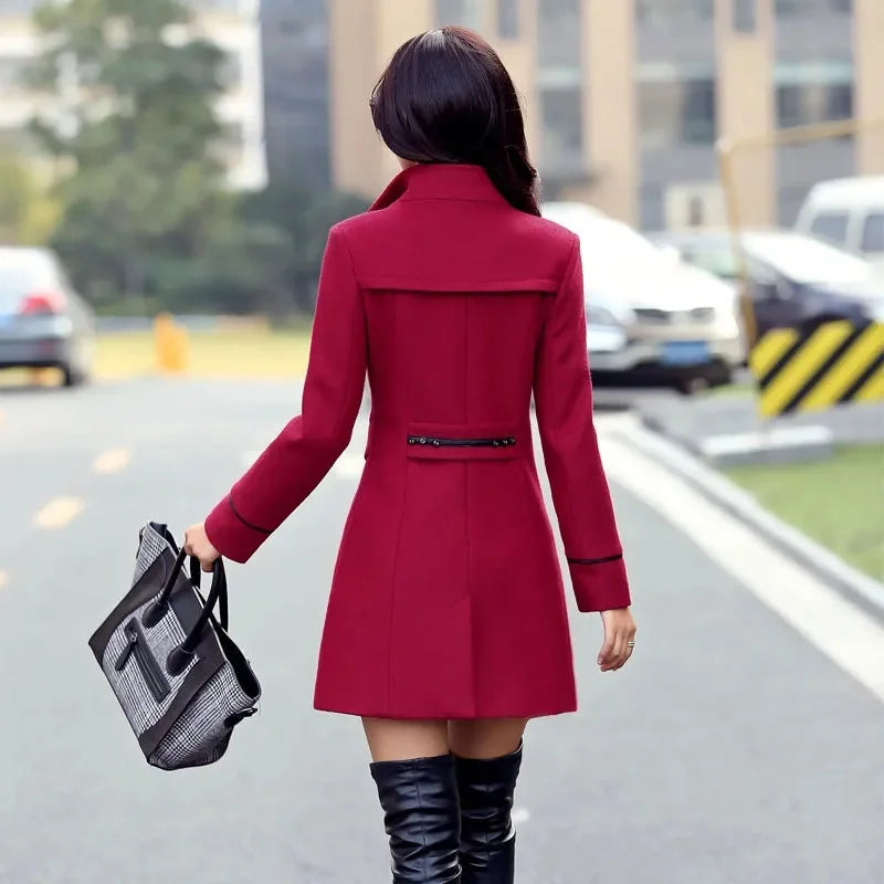 Woman Autumn Winter Jacket 2026 Wool Coats For Women Overcoat Double-breasted Woolen Jackets For Women Outerwear