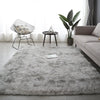 Grauer Teppich für Wohnzimmer Plüsch Teppich Schlafzimmer Boden Flauschige Matten Anti-Rutsch Home Decor Teppiche Weiche Samt Teppiche Kinderzimmer Decke