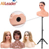 Weibliche Schaufensterpuppenkopf mit Schulter Mannequin Kopf Büste Perückenkopf Ständer mit Make-up für Perücken Präsentation Halskette Kostenlose Ohrringe, Perückenkappe