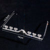 Fashion Design Rhinestone Heart Glasses Frame No Lens Decoration Rave Accessories Crystal Face Jewelry Eye Wear for Women Gift