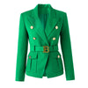 9 Colors Factory Customize Luxury Quality Classic Style Office White Black Women Pocket Blazers with Blet