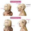 Ombre Blonde 13X4 Transparent Lace Front Echthaarperücke Brauner Ansatz Loose Wave Aschblond 4x4 Closure Perücke vorgezupft