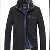 Men's Warm Jacket Winter Parka Fur Collar Windbreaker Cotton Padded Anorak Thick Black Coat Male Casual Autumn Fleece Jacket Men