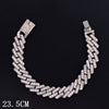 Flatfoosie Hip Hop Iced Out Chunky Cuban Chain Anklets For Women Luxury Rhinestone Link Ankle Bracelet Beach Barefoot Jewelry