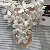 DEAT Fashion 3D Flower Design Backless Camisole For Women Spring New Arrival Trendy Mesh Outwear Sling Vests Female 11A03412