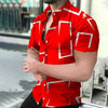 Geometric 3d Print Beach Shirts Short Sleeve Hawaiian Shirts Men's Blouses Graphic Shirt Cuba Camisa Men's Clothing