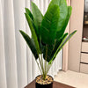 1pc 18 Leaves Artificial Plants Large Tropical Palm Tree Fake Banana Plants Leaves Real Touch for Home Garden Party Decor 2025