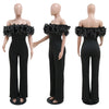 Sexy Jumpsuit mit Slash-Ausschnitt, figurbetont, für Damen, Overall, Rose, Einteiler, Damen, Club-Overalls, Promi-Outfits, Party, Sexy Rompers