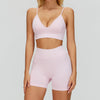 SWELTERING 2/3PCS Seamless Yoga Set Gym Clothes Sportswear Fitness Suits Women Workout Bra Crop Top Long Sleeve Sports Suits