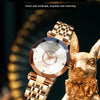 SENO Ocean Star Damen Kristalluhr 2024 Top-Marken Luxus Roségold Damen Armbanduhr für Damen Armbanduhr Relogio Feminino