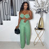 Pants Sets Women Sexy Camisole Top Straight Trousers 2 Piece Suit 3d Flower Backless Spaghetti Strap Tops Summer Outfits 2026