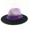 Low price wholesale Fedora hats men's and women's jazz hats red and white new tie dyed Fedora hats autumn classic hats sombrero