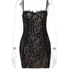 Dulzura Träger-Spitzen-Minikleid Patchwork Bodycon Party Elegante Club-Outfits Y2K Kleidung 2023 Sommer Damen Kleidung Dropshipping