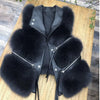 Fur Coat Women's Vest Short Clothing Autumn Winter Patchwork Slim Fashion Versatile