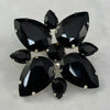 Fashion Black Crystal Ring Large for Women Free Shipping Luxury Adjustable Accessories Rhinestone Exaggerate Ring Finger Jewelry