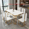 Einzigartige Luxus-Esstischstühle mit modernen Metallbeinen, rechteckiger Esstisch im platzsparenden nordischen Design, Mesa De Comedor Möbel