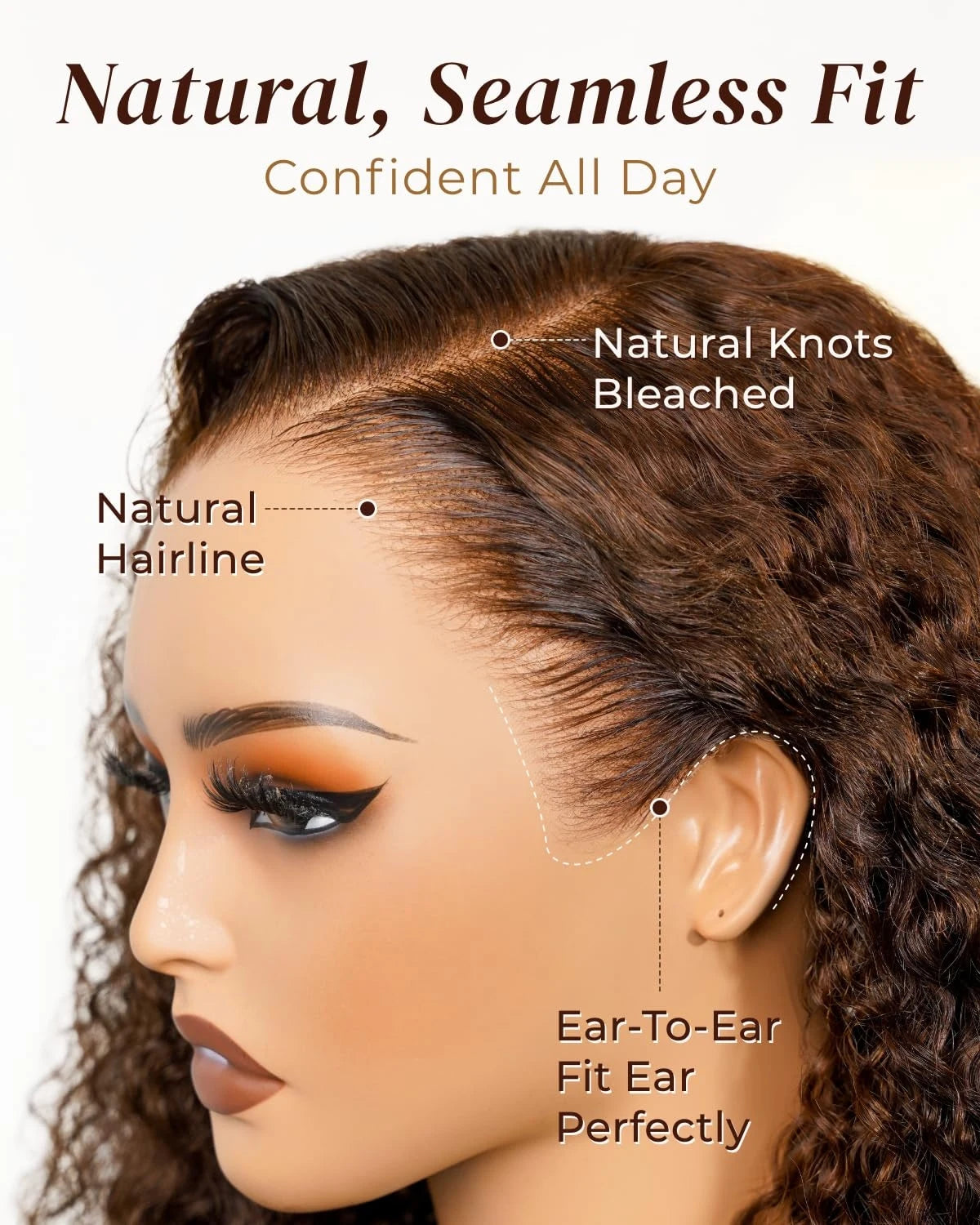 40 30 Inch Chocolate Brown Deep Wave Lace Front Wigs Human Hair #4 Colored 13x4 13x6 Hd Curly Lace Frontal Wigs Pre Plucked
