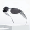 Designer y2k UV400 Mirrored Sunglasses Women White Sun Glasses Men Hispter Sport Driving Cycling Ladies Shades 2023 gafas de sol
