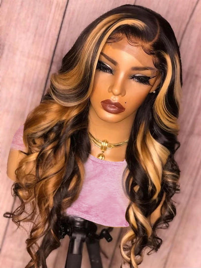 360 HD Lace Frontal Perücken 4/27 Highlight Perücke Body Wave 13×6 13X4 Lace Front Perücken für Frauen Echthaar Loose Wave Virgin Brazilian
