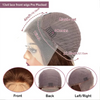 Chocolate Brown Straight Bob Wigs 13x4 Lace Frontal Human Hair Bob Wigs Short Bob Transparent Lace Front Virgin Wigs For Women