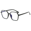 Fashion Anti Blue Light Glasses Ultra-Light Transparent Korean Gradient Big Square Frame Men Women Eye Protection Spectacles