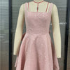 Mozision Pailletten-Kleid mit Schleife am Rücken, rückenfrei, sexy Mini-Kleid für Damen, modisches Etuikleid mit eckigem Ausschnitt, ärmellos, hohe Taille, A-Linie, Clubkleid