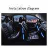 Neon LED Car Interior Ambient Foot Strip Light Accessories Back light Remote App Music Control Auto Decorative Atmosphere Lamp