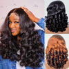 100% indisches Haar, federnde Locken, lockere Wellen, 13x4 HD Lace Front Perücke, Ombre Double Drawn Lockenperücke, 250% Dichte, klebstofffrei mit Babyhaar