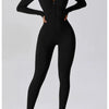 Summer Zipper Workout Jumpsuit Sports Overalls Women Gym Clothing Running Fitness Suits Gym Tracksuit Short Sportswear Yoga Set