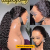 360 Lace Front Perücke Echthaar Wasserwelle Invisi Strap Bequemer Sitz 360 Transparente Lace Frontal Perücken Vorgestanzte Lace Perücke Gebleichte Knoten