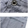 Sommer elastische Herrenjeans Mode Grau Bequeme Business Straight Stretch Baumwolle Casual Denim Hose Marke Männliche Dünne Hosen