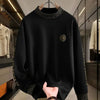 Fashion Hip Hop Halbhoher Kragen Sweatshirts Luxus-Druck Mode Vielseitiger Pullover Hoodie Soziale Nachtclub Herrenbekleidung