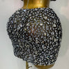 High Quality Sparkling Rhinestone Sexy See Through Blackless Top Skirt Two Pieces Set Woman Luxury Birthday Evening Party Gowns