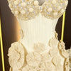 Glimmer Stylish Sweetheart Crystals Prom Dresses Mini for Women Halter Shealth Celebrity Formal Gown Vestidos De Gala Customized