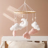 Baby-Kinderbett-Mobile-Rassel-Spielzeug 0-12 Monate Säugling Weicher Filz Teddy Samt Rosa Bär Bettglocke Hängendes Spielzeug Halterung Babybett Mädchen Spielzeug