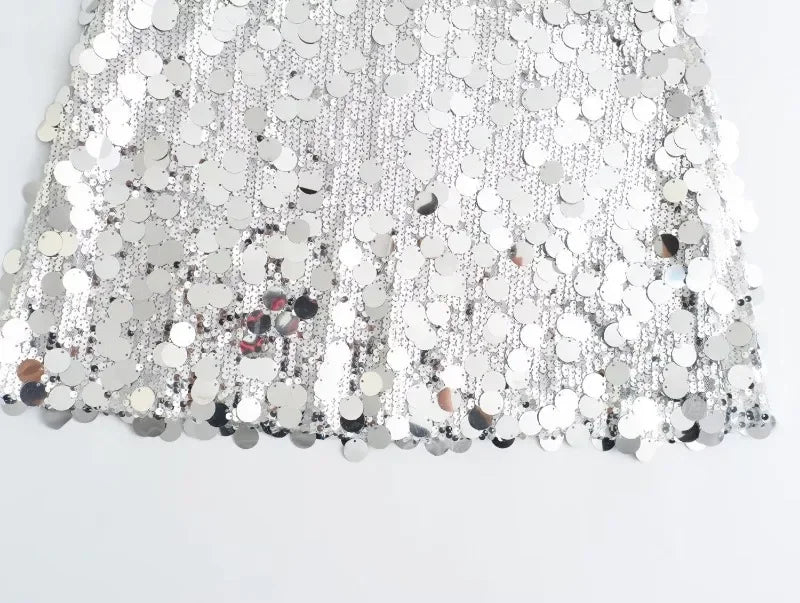 Party Club Stage Show Mini Skirts for Women Clothing Fashion Clothes Sexy Streetwear Dance Bling Sequined Hot Girls