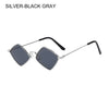 Square Polygonal Women Sunglasses 2025 Vintage Brand Diamond Rhombus Ladies Sun Glasses Men Female Fashion UV400 Shades Eyewear