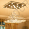 Kronleuchter K9 Kristall Pendelkugel Quadratischer Kronleuchter Beleuchtungskörper Regentropfen Vorhang Glas Kronleuchter LED-Licht