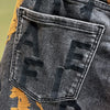 Herren Jeans Bestickte Beinschlankmachende Hose Lässige Streetwear Vielseitige Personalisierte Bleistifthose Herrenbekleidung Frühjahr 2024 Neu