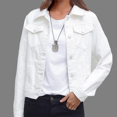 New Women's Denim Jacket Spring and Autumn 2026 Casual Short Denim Jacket Women's Korean Version Solid Color Jacket Clothes