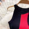 YuooMuoo Women Dress 2025 Summer Elegant Rib Knit Slim Waist Bandage Pencil Dress Office Lady Sleeveless Bodycon Sweater Dress