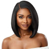 Kurze Ombre Honigblonde Bob Perücke mit Babyhaar Honigbraune Glatte Echthaarperücken Lace Part Seitenbraune Perücken für Schwarze Frauen