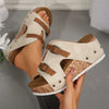 Neue Ankunft Damen Sommer 2025 Neue Plateau-Keilabsatzsandalen Übergröße Bequeme Freizeit Outdoor Offene Zehen Strandslipper