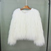 2023 Women Faux Fur Coat Autumn Winter High Quality Fluffy Short Coat Faux Fur Jacket