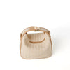 Yogodlns Summer Small Straw Handbag Trendy Shoulder Bag Woven Bucket Crossbody Bag Casual Seaside Beach Bag Gilrs Handle Tote