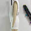 Znaiml Elegant White Patchwork Rompers Playsuits Women Lapel Sleeveless Slim Shorts Jumpsuits Hollow Button Birthday Overalls